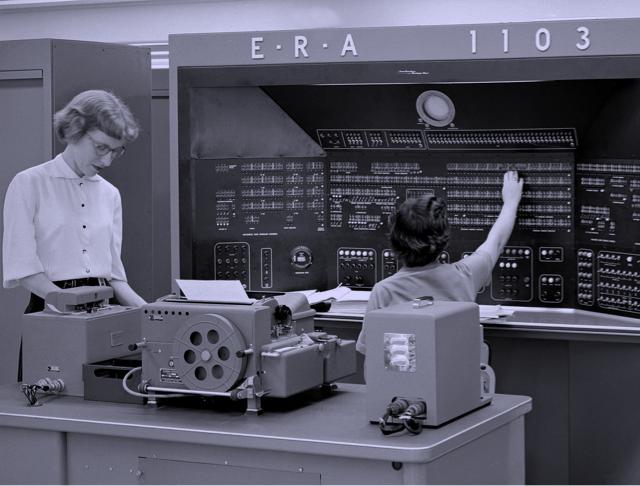 An E.R.A Univac 1103 computer in the 1950s